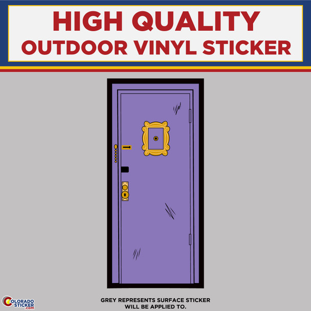 FRIENDS TV Show Monica's Door, High Quality Vinyl Stickers New Colorado Sticker