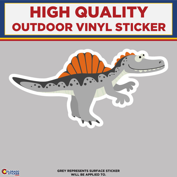 Spinosaurus Dinosaur, High Quality Vinyl Stickers