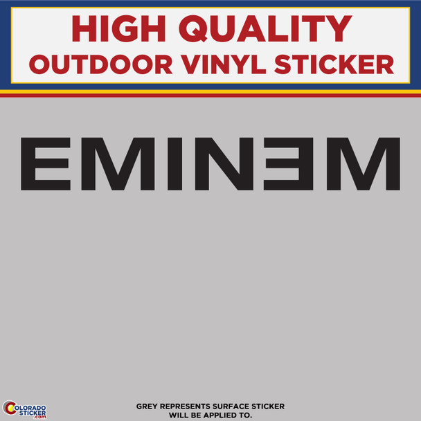Eminem Die Cut Text, High Quality Vinyl Sticker Decals physical New Shop All Stickers Colorado Sticker