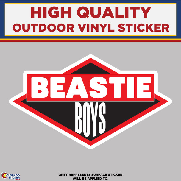 Beastie Boys, High Quality Vinyl Stickers physical New Shop All Stickers Colorado Sticker