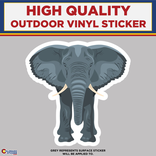 Grey Elephant, High Quality Vinyl Stickers New Colorado Sticker