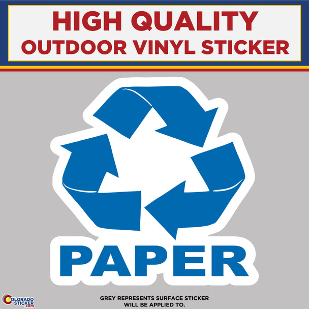 Paper Trash Can Waste Basket, High Quality Vinyl Stickers New Colorado Sticker