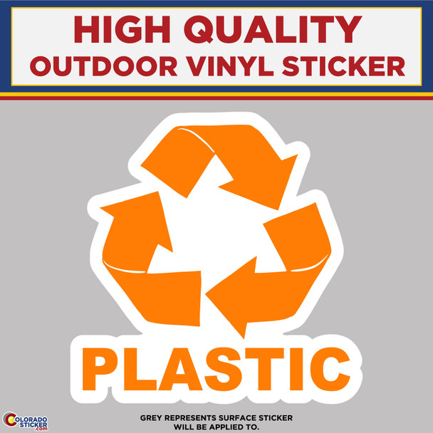 Plastic Trash Can Waste Basket, High Quality Vinyl Stickers New Colorado Sticker