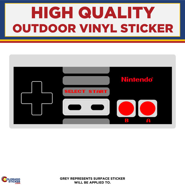 Nintendo Controller, High Quality Vinyl Stickers New Colorado Sticker