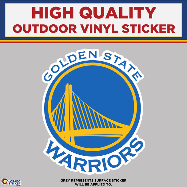Golden State Warriors, High Quality Vinyl Stickers