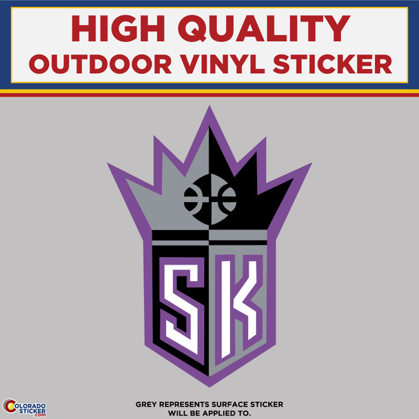 Sacramento Kings, High Quality Vinyl Stickers