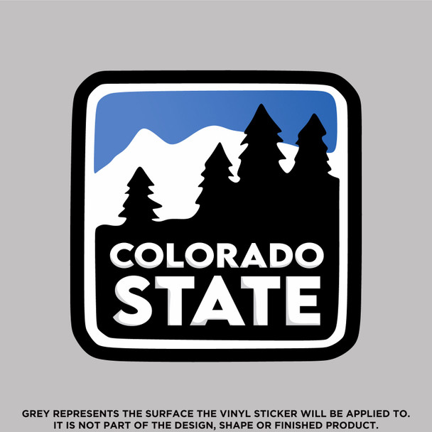 Colorado State, High Quality Vinyl Sticker