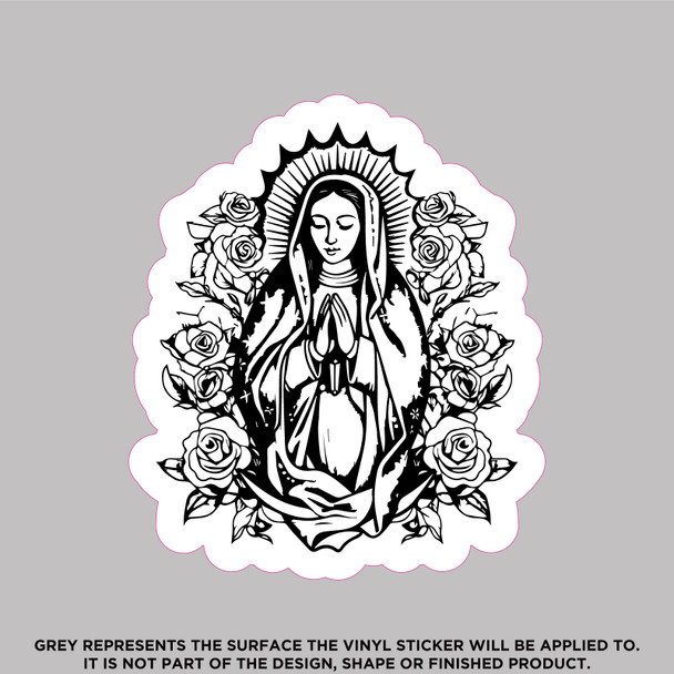 Virgin Mary B , High Quality Vinyl Stickers Virgin Mary B , High Quality Vinyl Stickers