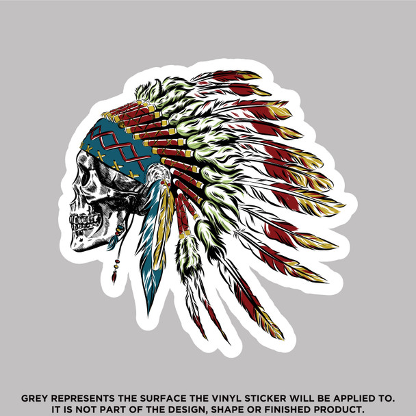 Native American Headdress, High quality vinyl stickers