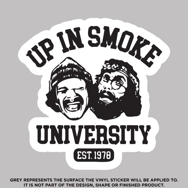 Up in Smoke Cheech and Chong movie logo vinyl sticker decal