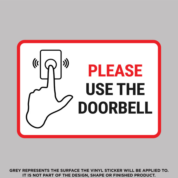 Please Use the Doorbell sticker