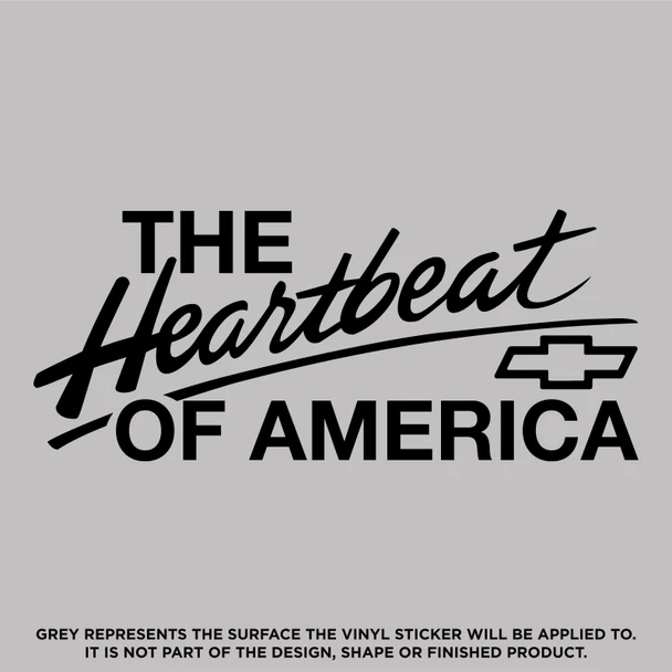 The Heartbeat Of America, Die Cut Decal