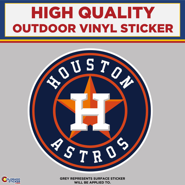 Houston Astros, High Quality Vinyl Stickers physical New Shop All Stickers Colorado Sticker