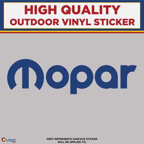 Mopar Automotive, High Quality Die Cut Vinyl Stickers Blue
