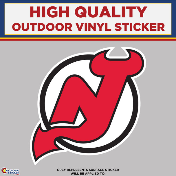 New Jersey Devils, High Quality Vinyl Stickers New Colorado Sticker