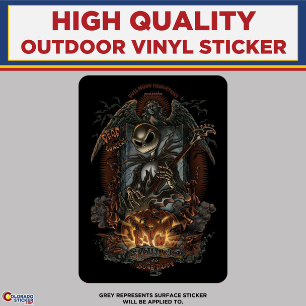 Jack Skellington, Nightmare Before Christmas, High Quality Vinyl Stickers New Colorado Sticker