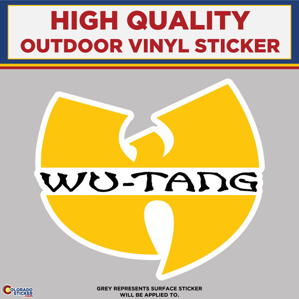 Wu Tang Clan, High Quality Vinyl Stickers physical New Shop All Stickers Colorado Sticker