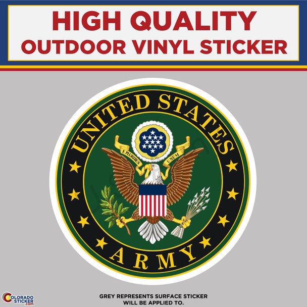 United States Army Eagle, High Quality Vinyl Stickers New Colorado Sticker