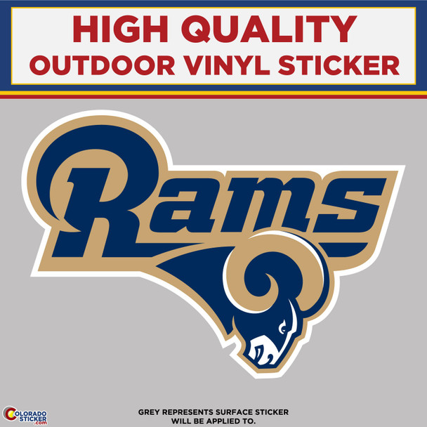 Rams, High Quality Vinyl Stickers physical New Shop All Stickers Colorado Sticker