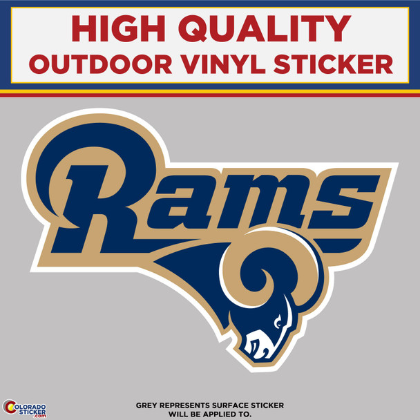 Rams, High Quality Vinyl Stickers