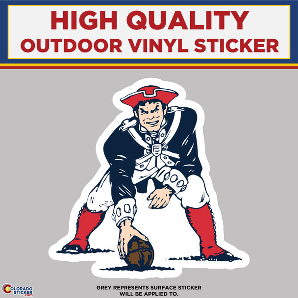 1985 New England Patriots, High Quality Vinyl Stickers physical New Shop All Stickers Colorado Sticker