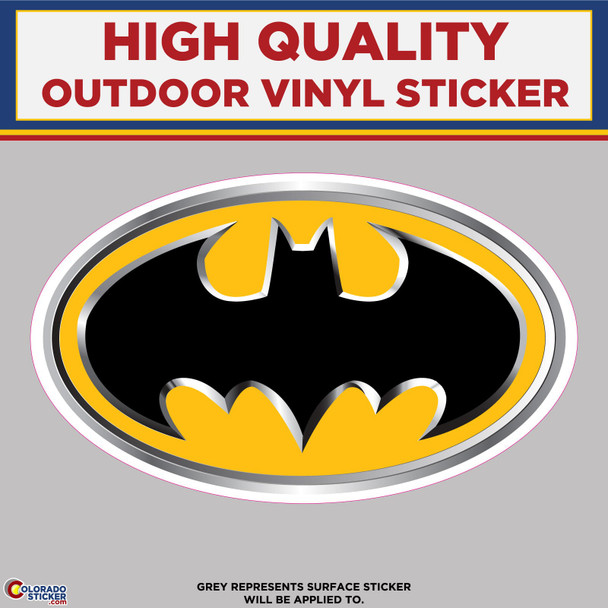 Batman Logo, High Quality Vinyl Stickers New Colorado Sticker