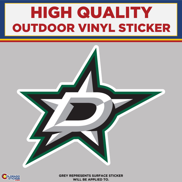 Dallas Stars, High Quality Vinyl Stickers