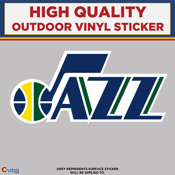 Utah Jazz, High Quality Vinyl Stickers