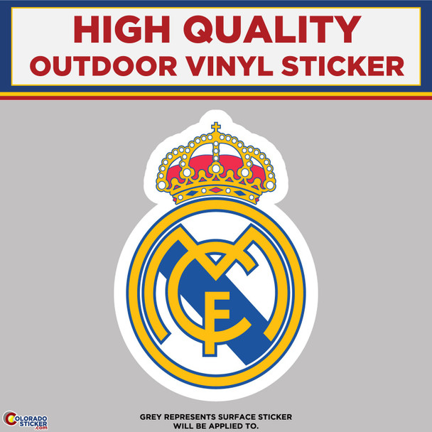 Real Madrid Soccer Football Club, High Quality Vinyl Stickers physical New Shop All Stickers Colorado Sticker