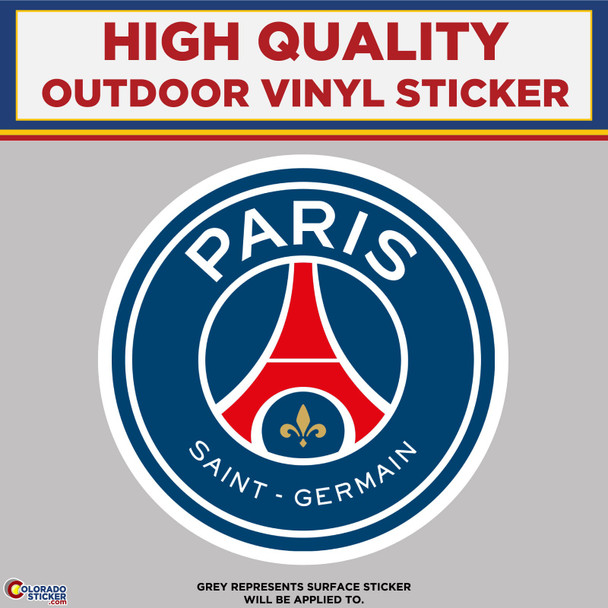 Paris Saint Germain Soccer Football Club, High Quality Vinyl Stickers