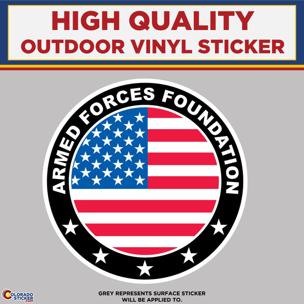 Armed Forces Foundation, High Quality Vinyl Stickers