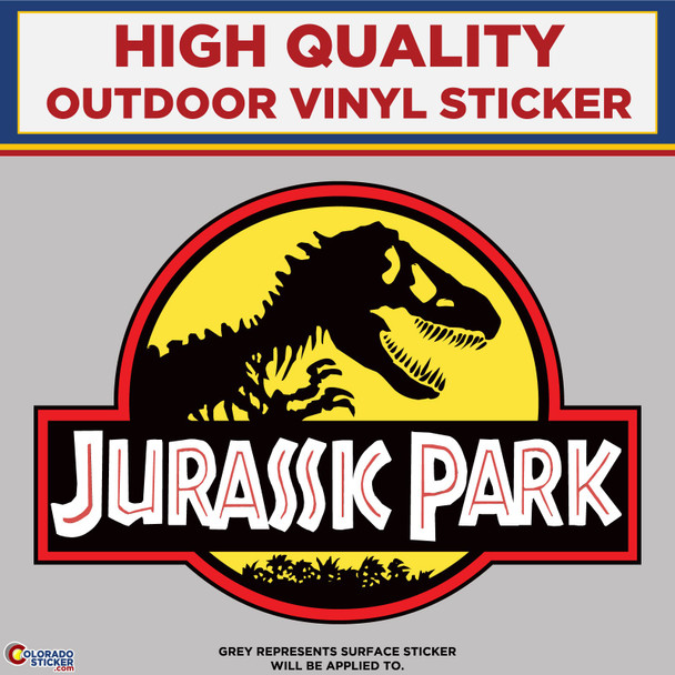 Jurassic Park Truck Door Logo Decal.