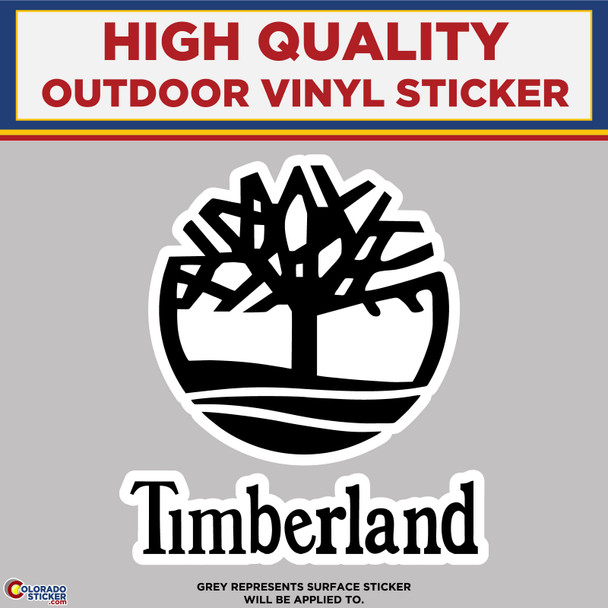Timberland Logo, High Quality Vinyl Stickers