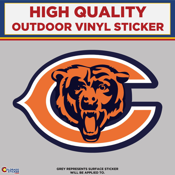 Chicago Bears Logo, High Quality Vinyl Stickers physical New Shop All Stickers Colorado Sticker