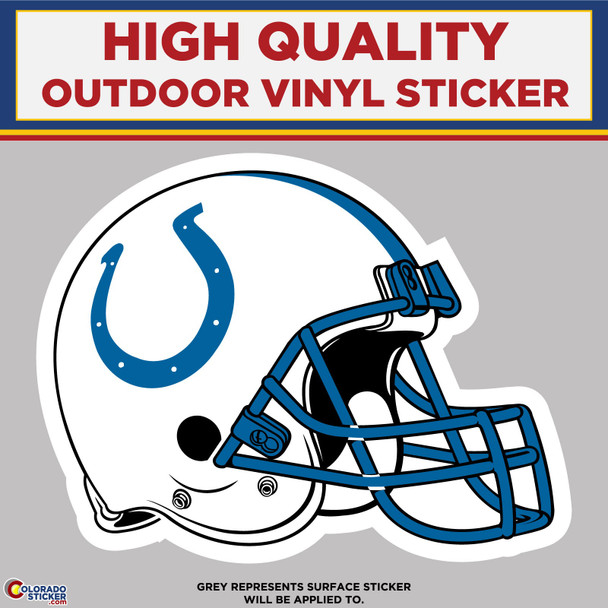 Colts Helmet, High Quality Vinyl Stickers physical New Shop All Stickers Colorado Sticker