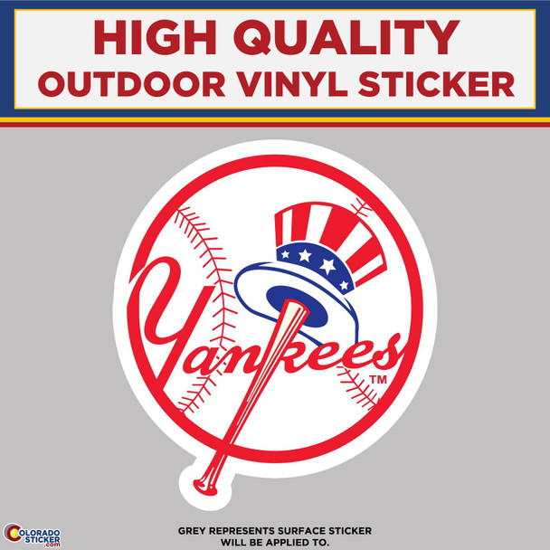 Retro New York Yankees, High Quality Vinyl Stickers physical New Shop All Stickers Colorado Sticker
