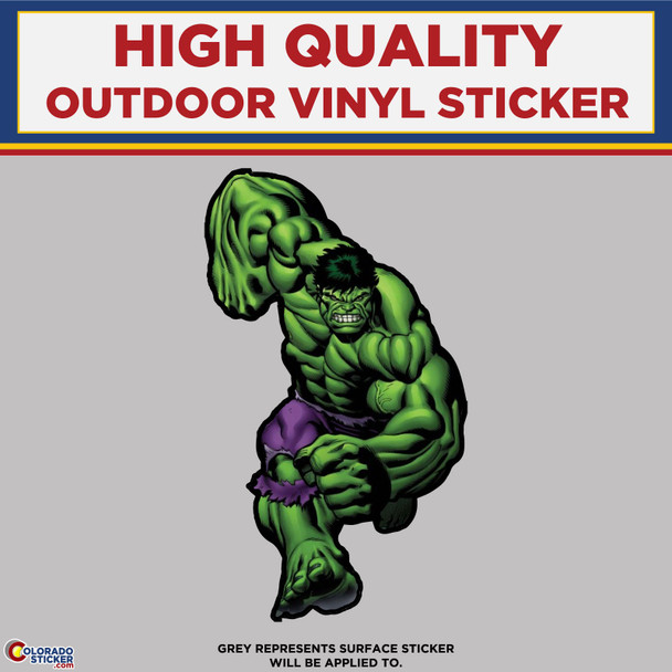 The Incredible Hulk, High Quality Vinyl Stickers physical New Shop All Stickers Colorado Sticker