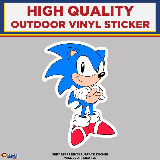 Sonic the Hedgehog, High Quality Vinyl Stickers New Colorado Sticker