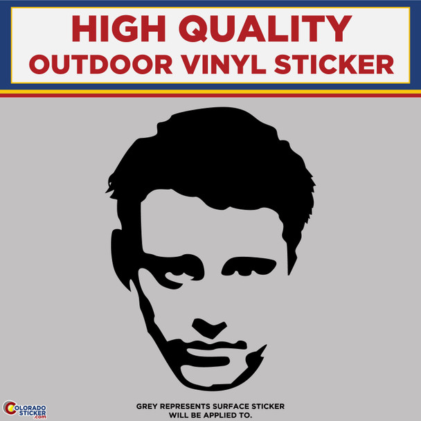 Joey Tribbiani Friends Face, Die Cut High Quality Vinyl Stickers