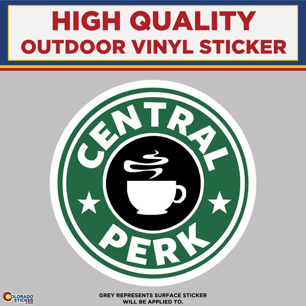 Central Perk Friends TV Show, High Quality Vinyl Stickers New Colorado Sticker