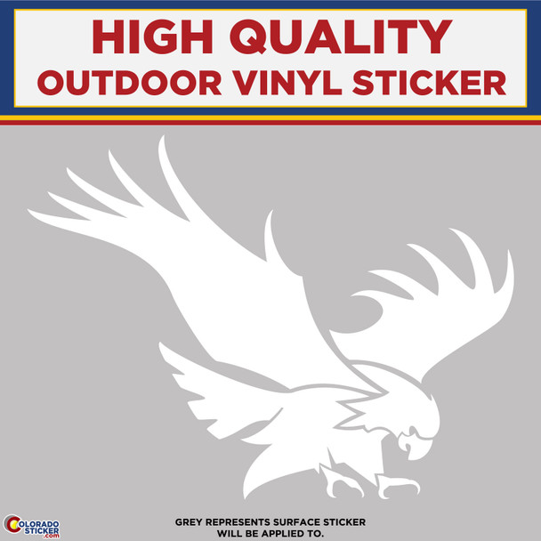 Eagle Landing, Die Cut High Quality Vinyl Stickers