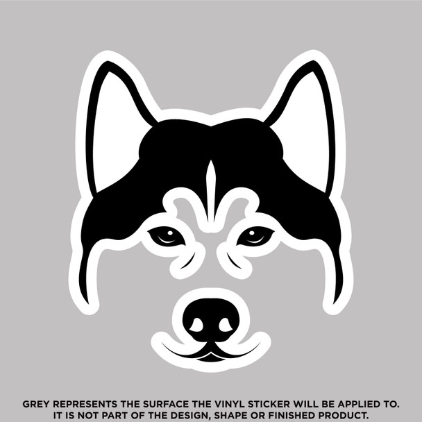 Husky Dog Face Sticker & Vinyl Decal | Colorado Sticker