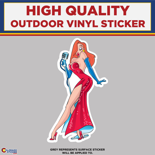 Jessica Rabbit, High Quality Vinyl Stickers physical New Shop All Stickers Colorado Sticker