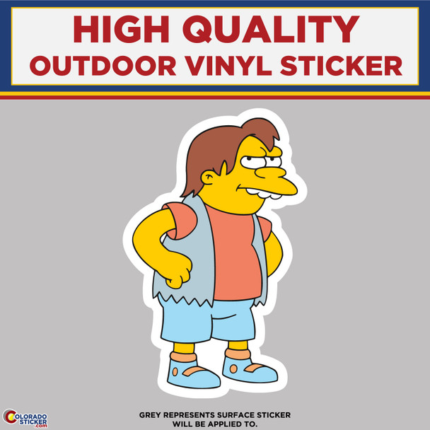 Nelson Muntz, The Simpsons, High Quality Vinyl Stickers