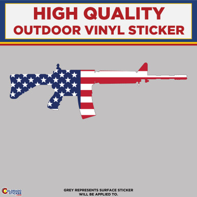 AR-15 Vinyl Decal Multiple Sizes