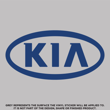 Kia Old Logo Die Cut, High Quality Vinyl Stickers Perfect for your car ...