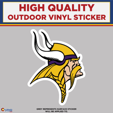 Minnesota Vikings logo NFL Vinyl Decal Window Laptop Any Size Any Color