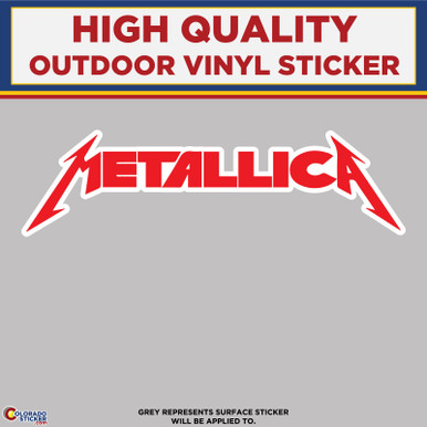 METALLICA Logo Vinyl Decal Sticker Die Cut Rock Band