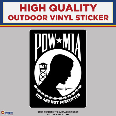 Pow Mia Car Decal