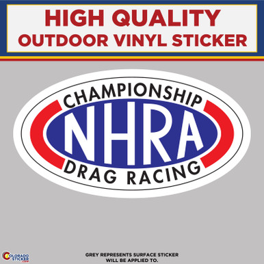 NOS Original NHRA Winston Drag Racing Decal Bumper Sticker 9.5x3.5 (1997)